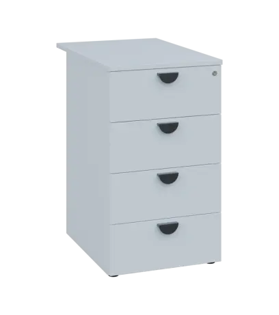 TKC - 71 kontejner přístavný, 4-zásuvkový, deska 18 mm, centrální zámek, bílá TKC - 71 kontejner přístavný, 4-zásuvkový, deska 18 mm, centrální zámek, bílá